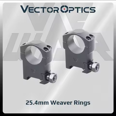 Vector Optics 25.4Mm 1 Inch Weaver Scope Rings 1.25In High Profile Series for 20Mm Rifle Rail Mount