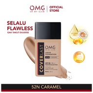 OMG Oh My Glam Coverlast Liquid Foundation Indonesia / SPF 20 PA++ Oil Control Long Lasting 8H Medium To Full Coverage / Alas Bedak / Make Up Cosmetic / Powder Lipstick Lip Cream Matte Eyeliner Mascara / Skincare Glow Face Wash Toner Serum / Paket Wajah