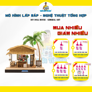 Mô Hình Nhà Gỗ Tự Lắp Ráp - Thế Giới Tí Hon - Điệu Hò Phương Nam - MT02 - Kèm Sách Hướng Dẫn Ráp Chi