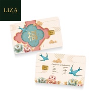 LIZA 0.10g 999.9 Gold Bar (Fu Series 1)