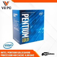 Intel Pentium Gold G-6400 Desktop Processor 2 Cores 4.0 GHz LGA1200 (Intel 400 Series chipset) 58W (