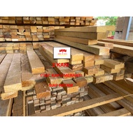 2 KAKI 1" X 2" SOLID KAYU MERANTI WOOD/ KAYU PERABOT SIAP KETAM/ GRADE A