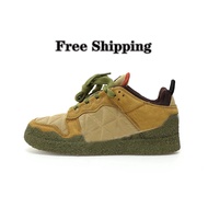 CPFM Flea 1 Cactus Plant Flea Market Desert Moss Suede Leather Fashion Trend Military Green Low Top