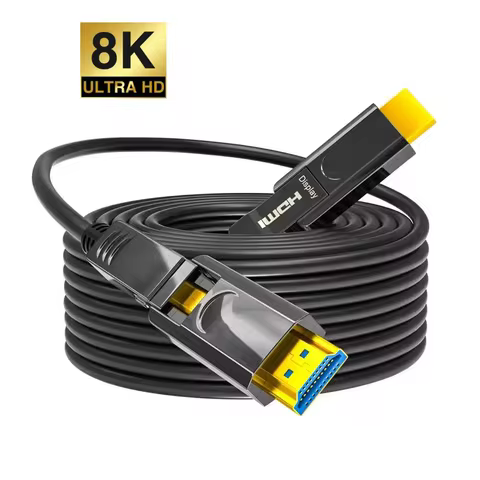 Detachable Tube Optical Fiber HDMI 2.1 Cable Micro HDMI to HDMI 8K 60hz 4K 120hz eARC 48Gbps Split C