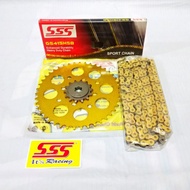 Gear Set SSS [415] Satria 2 Stroke Gold + SSS Chain