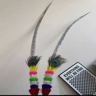 Sun Simulation Chicken Feather Huadan Peking Opera Drama Headdress Feather Feather Feather Feather F