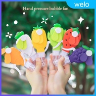 Multi-functional Fan For Kids Easy To Use Handheld Fan Home Supplies Best-selling Handheld Fan With Bubble-blowing Feature Adorable Manual Fan Novelty Gifts welo.sg