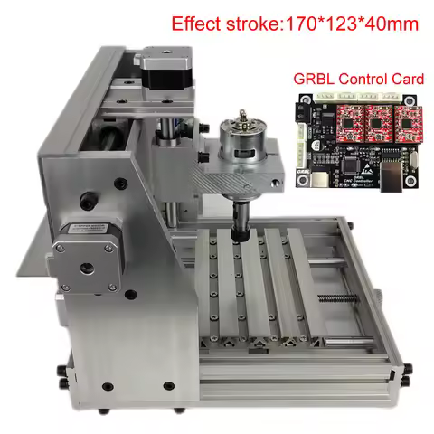Full Aluminum CNC Wood Router 1712 DIY CNC Frame Kit 775 Spindle Motor ER11 Collet GRBL Mini Engravi
