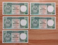香港懷舊十蚊紙幣 每張$13任揀