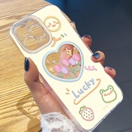 HP Case Clear Flower Motifhp For Itel City 200 100 Power 70 A100C A95 A90 RS4 A49 A80 P65 P55 5G P40