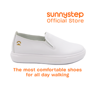 Sunnystep - Elevate Walker in Vegan Leather - White - Most Comfortable Walking Shoes