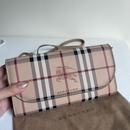 Burberry 經典格紋WOC 全新 皮革 Burberry Haymarket Check Wallet on Chain