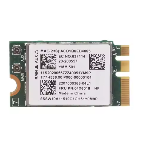 BCM943142Y M.2 NGFF Wireless WIFI WLAN Bluetooth-compatible 4.0 Card for G40-30 G40-45 G40-70