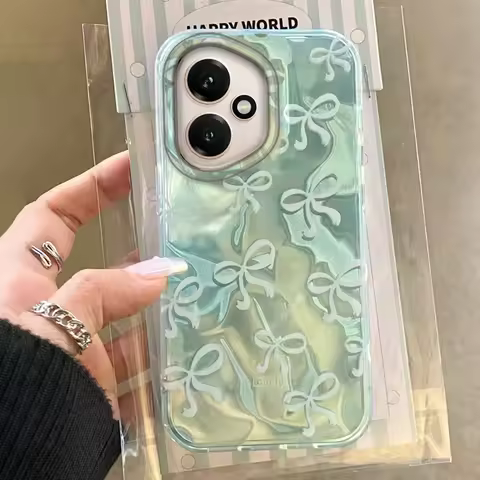 Green Bowknot Love Heart Phone Case For Honor 400 200 90 Smart Pro Magic7 6 5 70 Lite X9a X9c X9b X8