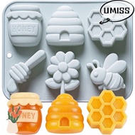 UMISTYDREAM9IQ0 Mousse Cake Mold, Bee Theme Reusable Chocolate Dessert Mold,  Flexible Non-Stick 6 O
