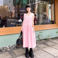 Ivy Dress - Đầm suông hồng sát nách Remmus cho nữ