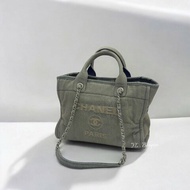 CHANEL 仿舊丹寧牛仔沙灘包