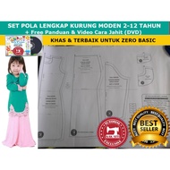 (BEST) POLA SIAP BAJU KURUNG MODEN KANAK2 +  PANDUAN JAHIT (DVD)