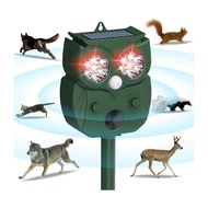 Animal Repeller Motion Detection LED Flash Light Solar Animal Repellent for Dog Fox Rabbit Squirrel