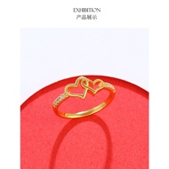 Cincin Love Emas 916 Tulen Cincin Bajet Emas 916 Heart-Shaped Love Ring 916