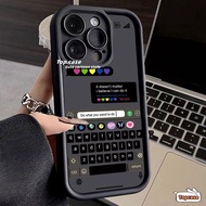 Compatible for Infinix Hot 40 Pro 40i 30i 30Play 30i Spark Go 2024 2023 Note 30 VIP 12 Turbo G96 Smart 8 7 Ins Keyboard Message All-inclusive Phone Case Soft Cover