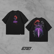 GooFee - ETQT WorldWide - Unisex - Anime Shirt - Solo Leveling - Igris Baju T Shirt Lelaki Cotton