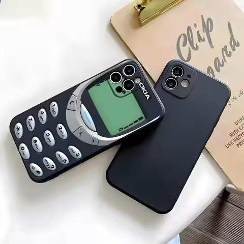 Retro N-Nokiaes Phone Case For IPhone 17 Pro Max 15 Pro 16 14 Plus 12 13 Mini 11 Pro Shockproof Soft