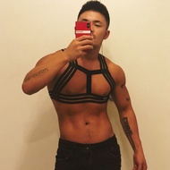 Men Male Jockstrap Body Chest Bodysuit Harness Belt Night Clubwear Costume