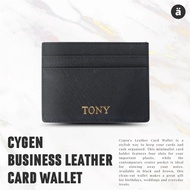 🎄 Christmas Gift 🌠 Alskar® CYGEN Business Leather Card Wallet Card Holder Personalised Gift Customised Present Company