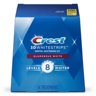 Crest 3D White Luxe Whitestrip Teeth Whitening Kit, Glamorous White, 14 Treatments( Each with 1 Uppe
