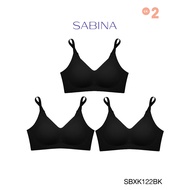 [ แพ็ค 3 ชิ้น ] Sabina เสื้อชั้นใน รุ่น Soft Collection รหัส SBXK122 สีดำ