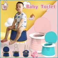 3-in-1 Foldable Baby Toilet Portable Potty Training Kids Child Travel Potty Trainer Seat Chair