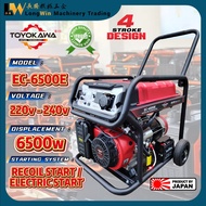 TOYOKAWA EC-6500E 15.5HP 4-Stoke Electric Start Gasoline Power Generator 6500w Genset Kerja Lasak Ku
