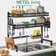【New product】[In Stock] NETEL Kitchen Cabinet Dish Drying Rack Kitchen Rack Rak Barang Serbaguna Kit