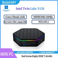 SZBOX N6 MINI PC Intel Twin Lake N150 DDR4 3200MHz M.2 SATA SSD 2.5inch HDD WiFi6 BT5.2 Office PC