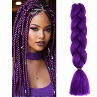 24 Inch Jumbo Braids Extensions Synthetic Afro Ombre Kanekalon Hair for Children Braid Cosplay Stage
