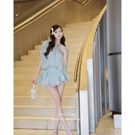 1994 STORE - Women's dress, feminine pleated dress with bow waist.