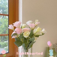 LIGHTHEARTED Artificial Lisianthus Flowers, Simulation Design Silk Material Artificial Eustoma Grand