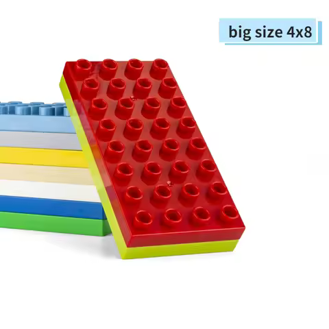 4x8 Dots Building Blocks BasePlates for Big Size Bricks Plate Assembly Brick Base Plate Compatible w