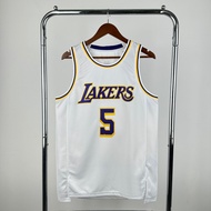 Hot pressed custom jersey 2026 men's 5 # Deandre Ayton white/yellow swingman jersey