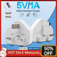 3 Pin UK Charger Plug 5V Adapter Charger USB Charging Adapter Travel Wall USB Power Adapter Plug 5V 