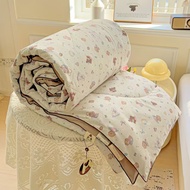 Moon Home Mall 5/6.5ฟุต ผ้าห่มเย็นสบาย ฤดูร้อนเส้นใยถั่วเหลืองถูกแช่เย็นโดยเครื่องปรับอากาศฤดูร้อนผ้