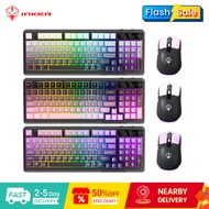 INKER H98 Wireless Dual-Mode Mechanical Keyboard Set Rechargeable & Ergonomic Design For Office Game