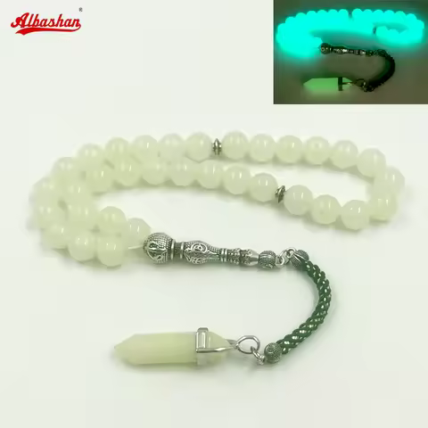 Tasbih Luminous stone Muslim misbaha islamic product 33 prayer beads saudi arabia fashion jewelry ar