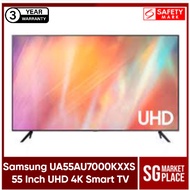 Samsung UA55AU7000KXXS 55 Inch UHD 4K Smart TV. Crystal Processor 4K. PurColour Technology. Bezeless Design. Safety Mark