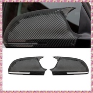 [W Y D H] Car Rear View Mirror Cover Carbon Fiber Side Mirror Shell Rearview Housing for  A4 A5 B8 B