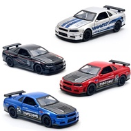 Nissan Skyline GTR R34 Collectible Miniature Model Nissan Skyline GTR R34 Model Miniatur Koleksi