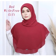 CodeA-🌺Hari Raya 🌺🔥HOT SELL 🔥Tudung Instant Que Sera Khimar ala Permaisuri Agung Khimar Edina khimer