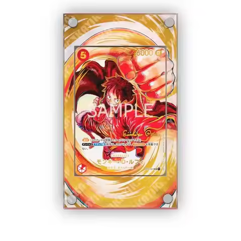 One Piece OPCG Red Comic Luffy Custom Expansion Card Brick Animation Shanks SR Different Painting Bo