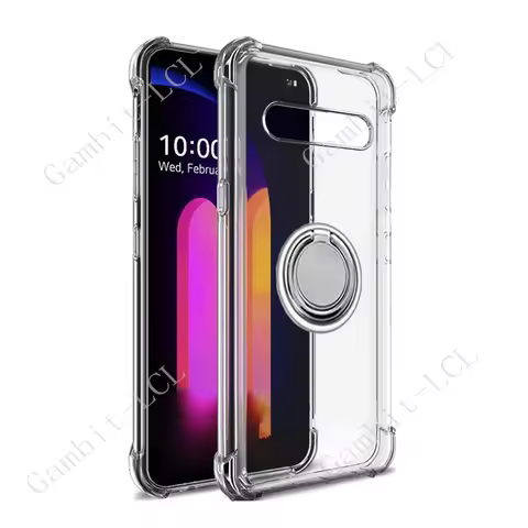 For LG V60 ThinQ 5G V60ThinQ 2020 6.8" LM-V600, A001LG Back Ring Holder Bracket Phone Case Smartphon